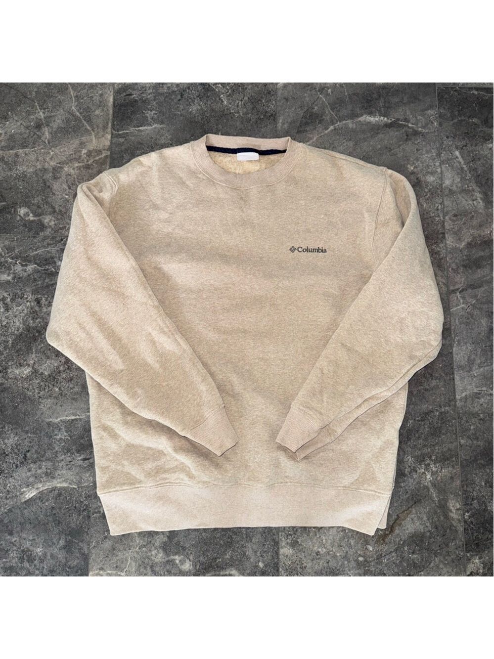 Columbia Sweatshirt Beige Size Medium